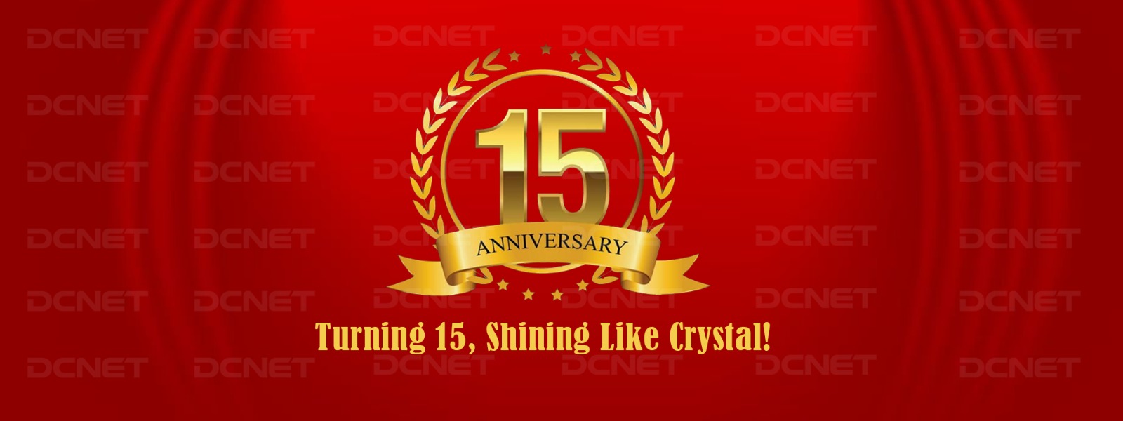 15 anniversary banner