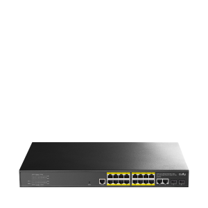 16-GbE PoE L2 Managed Switch with 2-GbE and 2-SFP, GS2018PS2 1.0