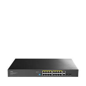 16-Port Gigabit PoE+ Switch with 2 GbE and 2 Gigabit SFP, GS1018PS2 3.0