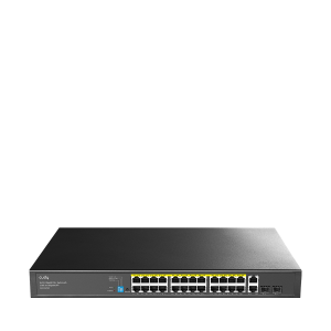 24-Port Gigabit PoE+ Switch with 2 GbE and 2 Gigabit SFP, GS1026PS2 3.0
