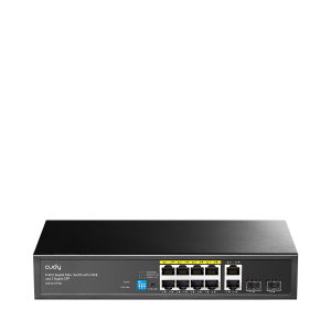 8-Port Gigabit PoE+ Switch with 2 GbE and 2 Gigabit SFP, GS1010PS2 2.0
