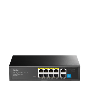 8-Port Gigabit PoE+ Switch with 2 Gigabit Uplink Ports, GS1010P 3.0
