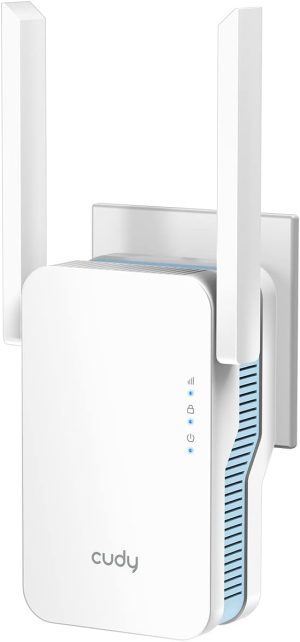 Cudy AC1200 WiFi Extender, 1.2Gbps Home Signal Booster, Dual Band 5GHz/2.4GHz, Covers up to 1500 Sq.ft and 30 Devices, AP Mode, Mesh Supported, RE1200