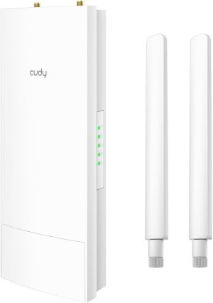 Cudy AC1200 Wireless Access Point, Outdoor WiFi Extender, IP65 Water Proof, Beamforming, MU-MIMO, PoE Adapter Included, AP1200 Outdoor
