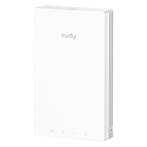 Cudy AP1300 Wall WiFi 6 AX3000 in-Wall Wireless Gigabit Access Point, Support AC Controller, MU-MIMO, PoE Powered, App Control or Web Configuration