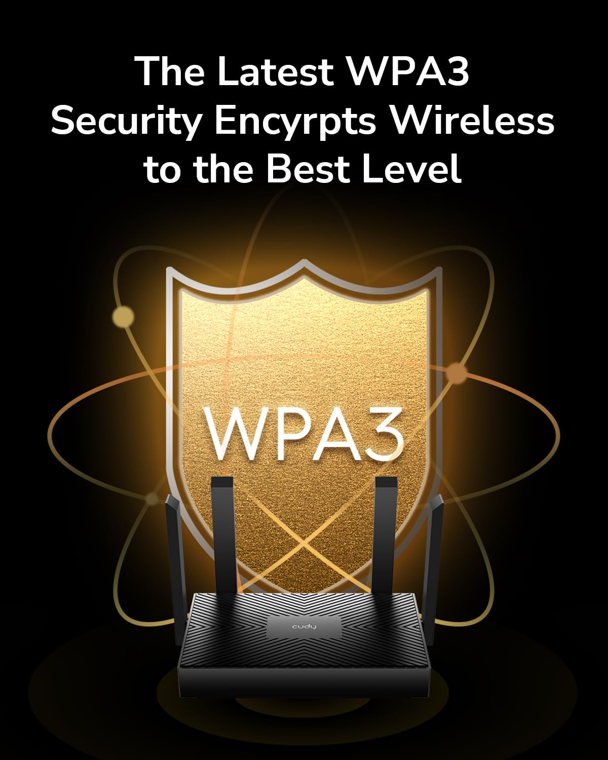 Cudy AX1500 Dual Band Wi-Fi 6 Router, 802.11ax Internet Router, Access Point, 4 5dBi Antennas, MU-MIMO, Beamforming, OFDMA, WPA3, WR1500