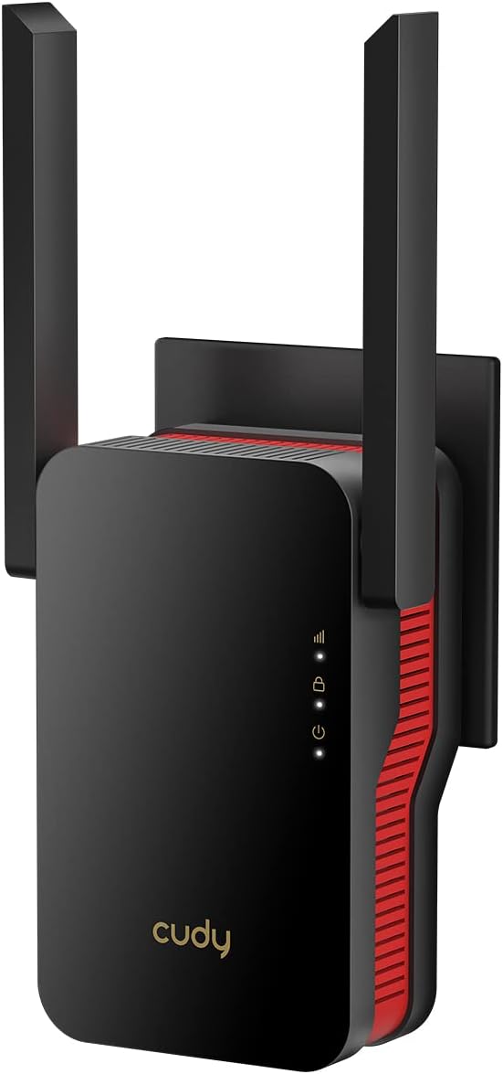 Cudy AX3000 Dual Band Wi-Fi 6 Extender, WiFi 6 Repeater Coverage up to 3000 Sq.Ft. and 70 Devices, 802.11ax, 160MHz, MU-MIMO, Beamforming, OFDMA, WPA3
