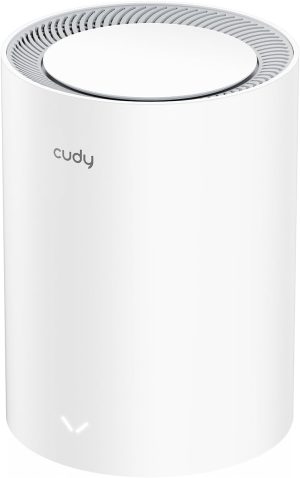Cudy AX3000 Wi-Fi 6 2.5G Mesh System, Covers up to 2500 Sq.Ft, Replaces Wireless Router and Extender, Supports Ethernet Backhaul, Ideal for 2.5G Network, M3000 1-Pack