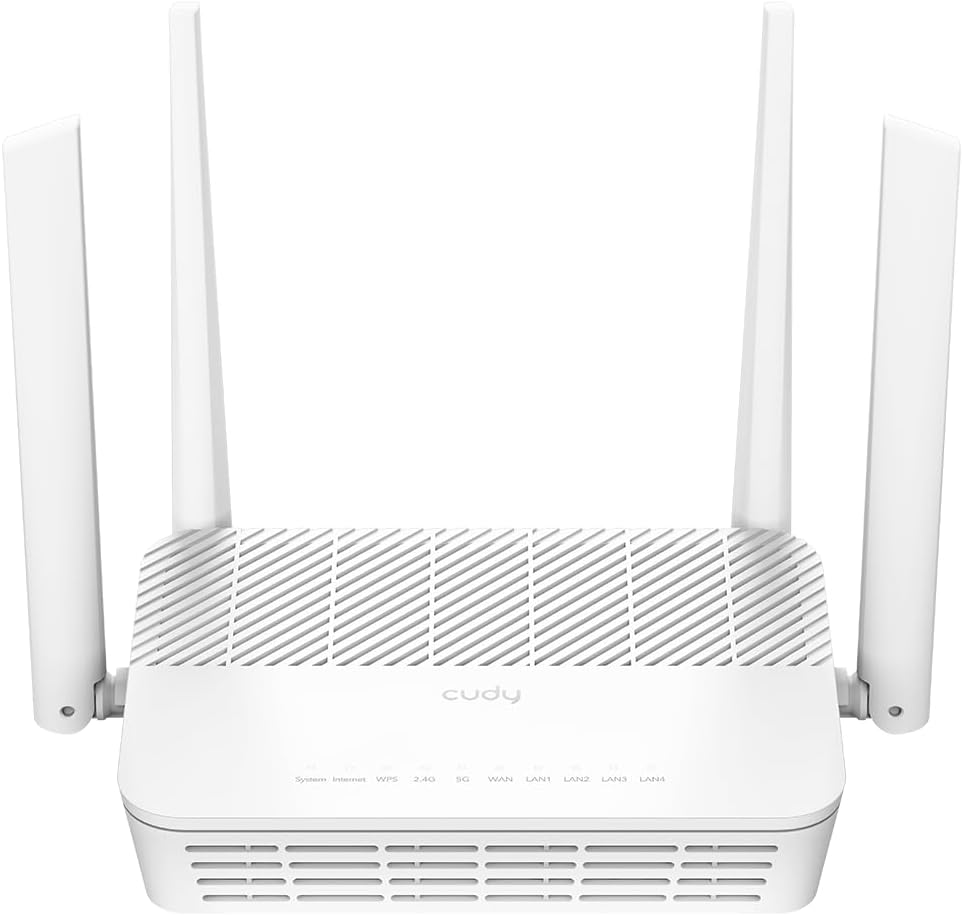 Cudy AX3000 WiFi 6 2.5G PoE-Powered Router with USB 2.0 Port, Dual Band VPN Router, MU-MIMO, WireGuard, Cudy Mesh Compatible, APP Control, WR3000P