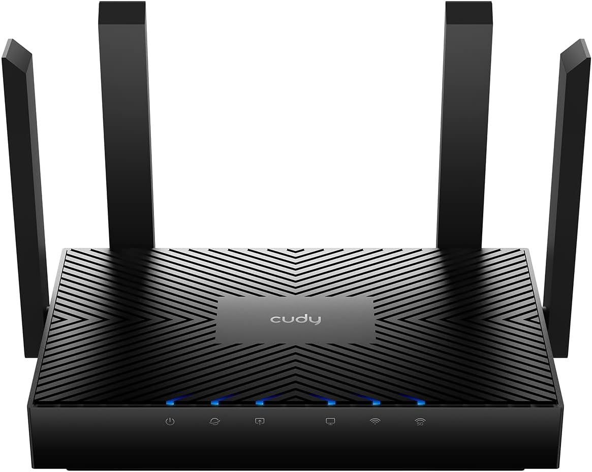 Cudy AX3000 WiFi 6 Router – 802.11ax Wireless Dual Band Gigabit Internet Router, VPN Compatible, MU-MIMO, WireGuard, Cudy Mesh Compatible WR3000