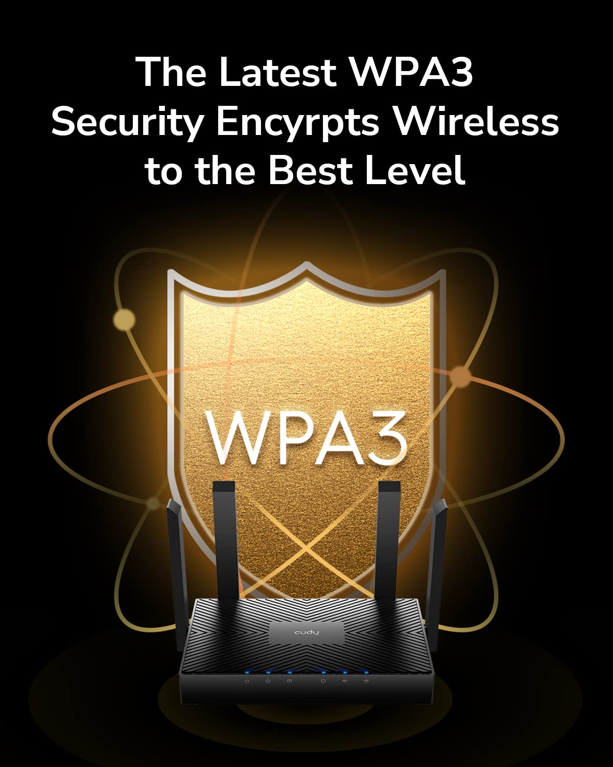 Cudy AX3000 WiFi 6 Router – 802.11ax Wireless Dual Band Gigabit Internet Router, VPN Compatible, MU-MIMO, WireGuard, Cudy Mesh Compatible WR3000