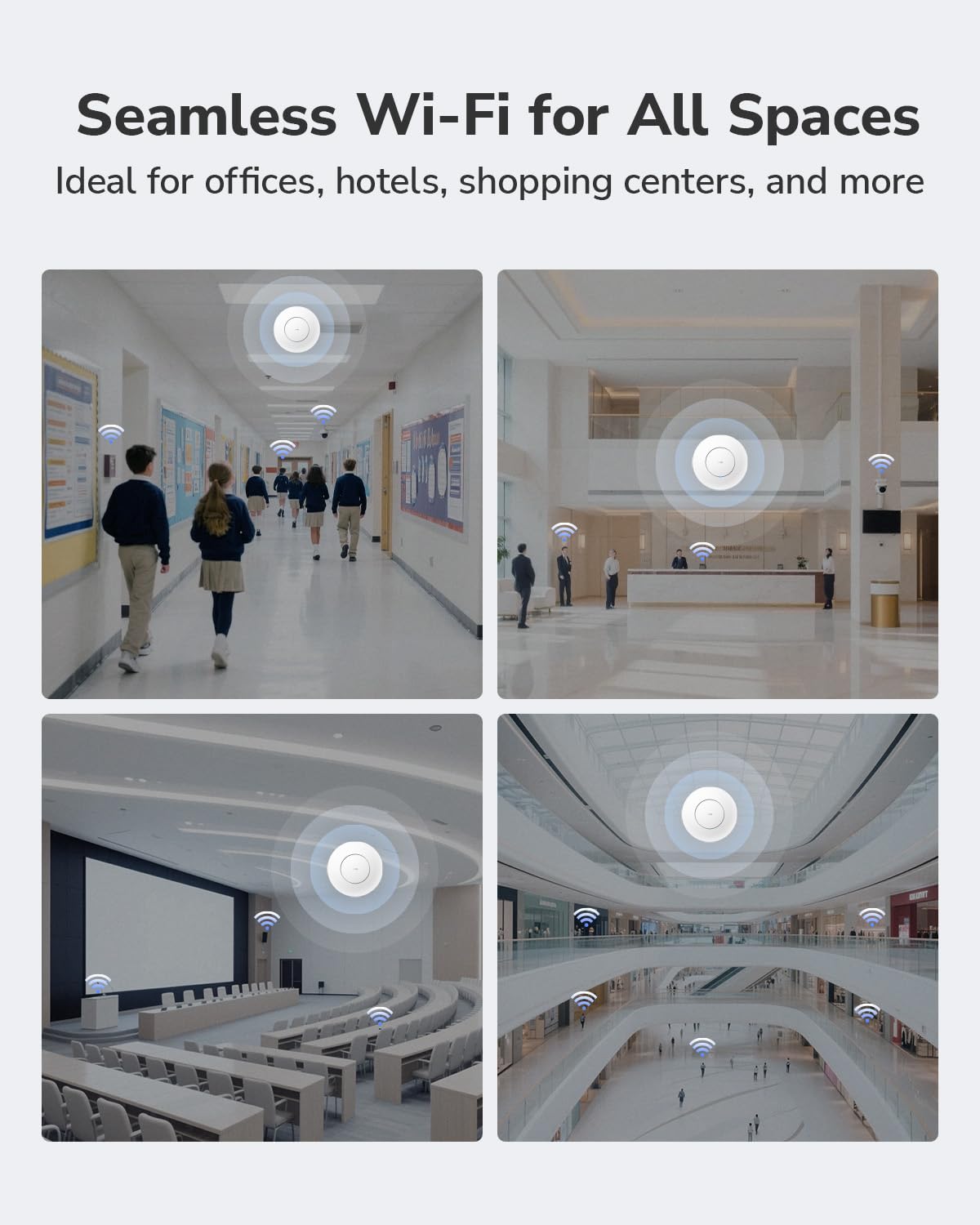 Cudy BE11000 Tri-Band Wi-Fi 7 Wireless Access Point, WiFi AP, 1 x 10GB SFP+ Port, 2.5G PoE-in, Cudy APP Control and Mesh, PoE/DC Powered, AP11000