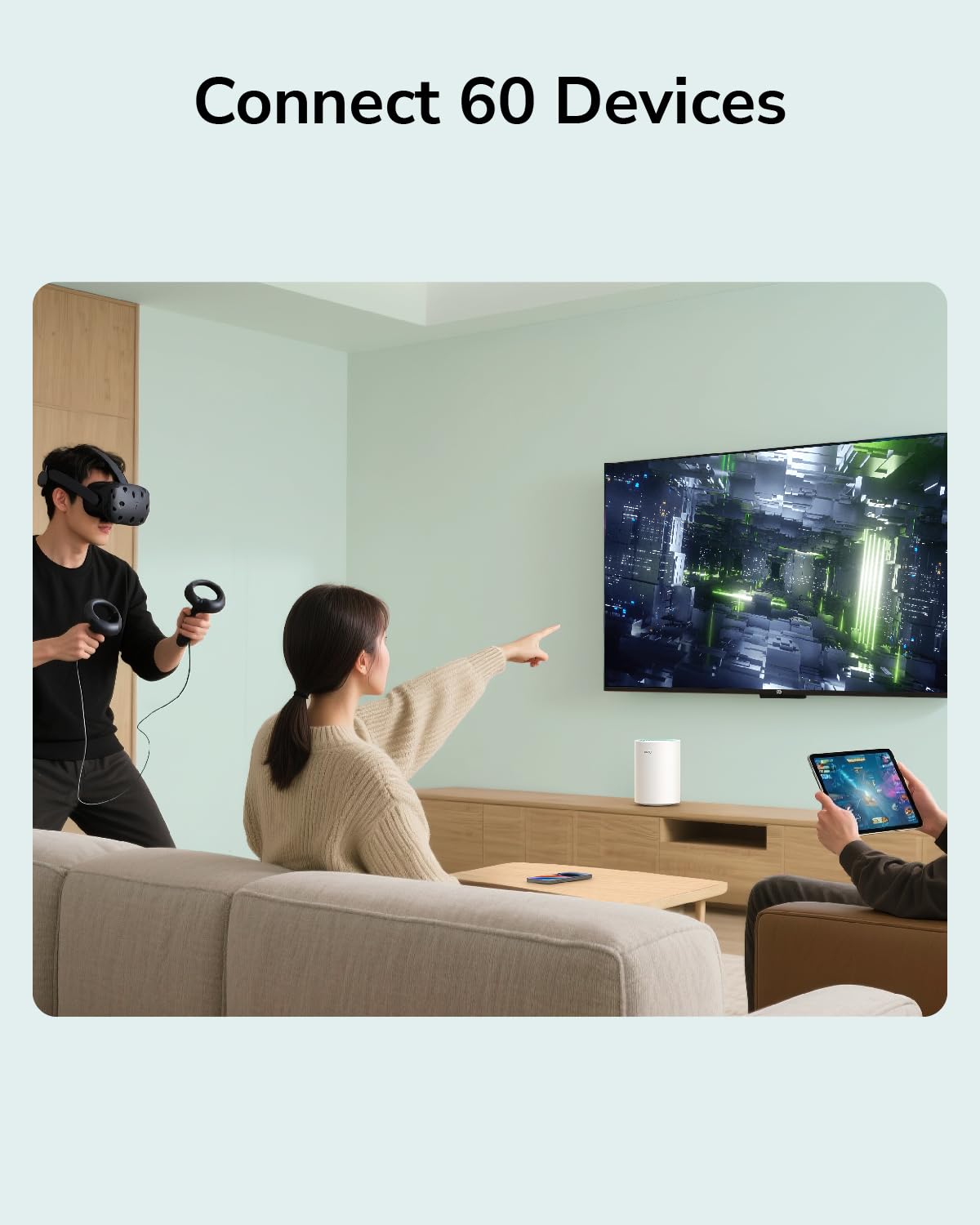 Cudy Dual Band AX1500 WiFi 6 Mesh Wi-Fi System, Replaces Routers and Extenders, Covers up to 1000 sq.ft., 3 Gigabit Ports per Unit, Supports Ethernet Backhaul, M1500 1-Pack