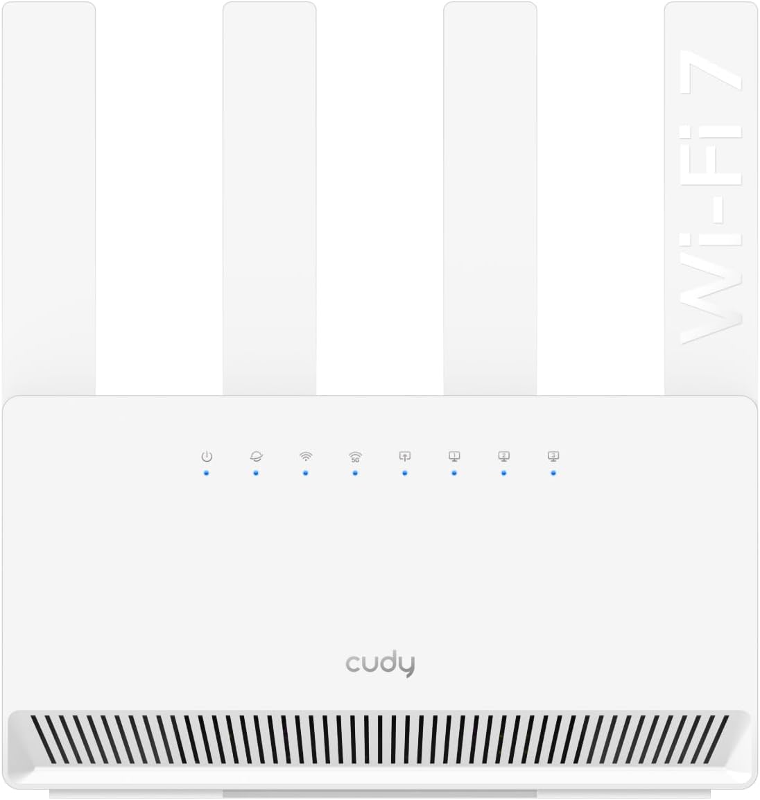 Cudy Dual Band BE3600 Wi-Fi 7 Router WR3600E 4 Gigabit Ports, 2.0 GHz Quad Core, 4 Antennas VPN Clients & Server, Cudy APP, Cloud Control