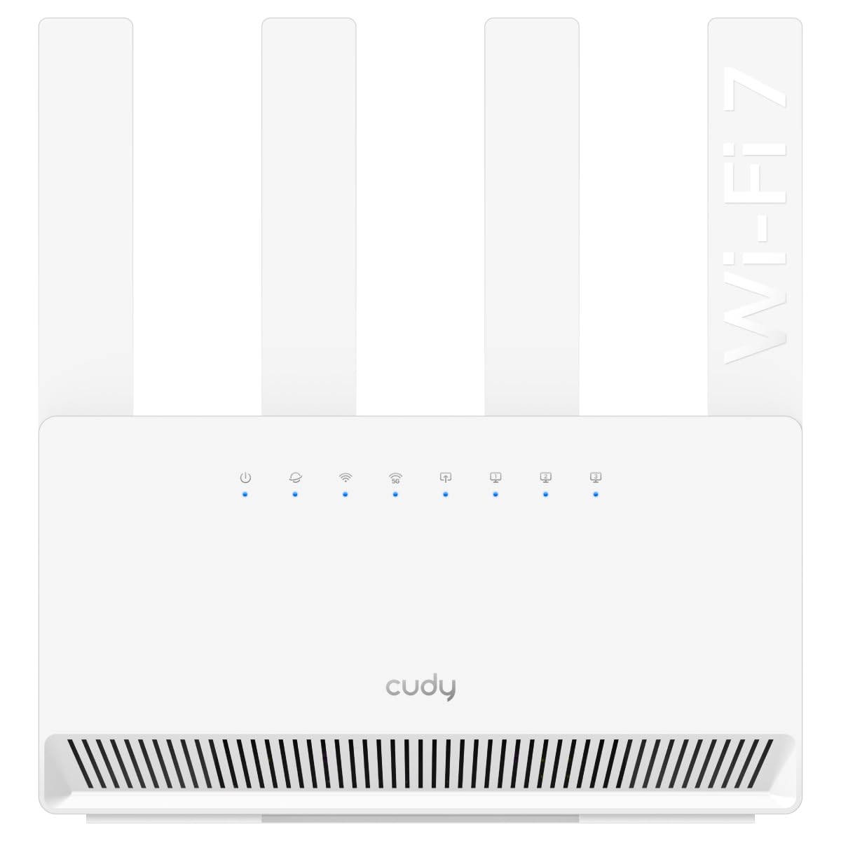 Cudy Dual Band BE3600 Wi-Fi 7 Router WR3600E 4 Gigabit Ports, 2.0 GHz Quad Core, 4 Antennas VPN Clients & Server, Cudy APP, Cloud Control
