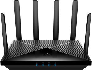Cudy New 5G NR SA NSA AX3000 WiFi 6 CPE Router, AX3000 Dual SIM 5G Cellular Router, Qualcomm IPQ5018, SDX62, MU-MIMO, Detachable Antennas, Band Lock, VPN, Zerotier, Cloudflare, P5