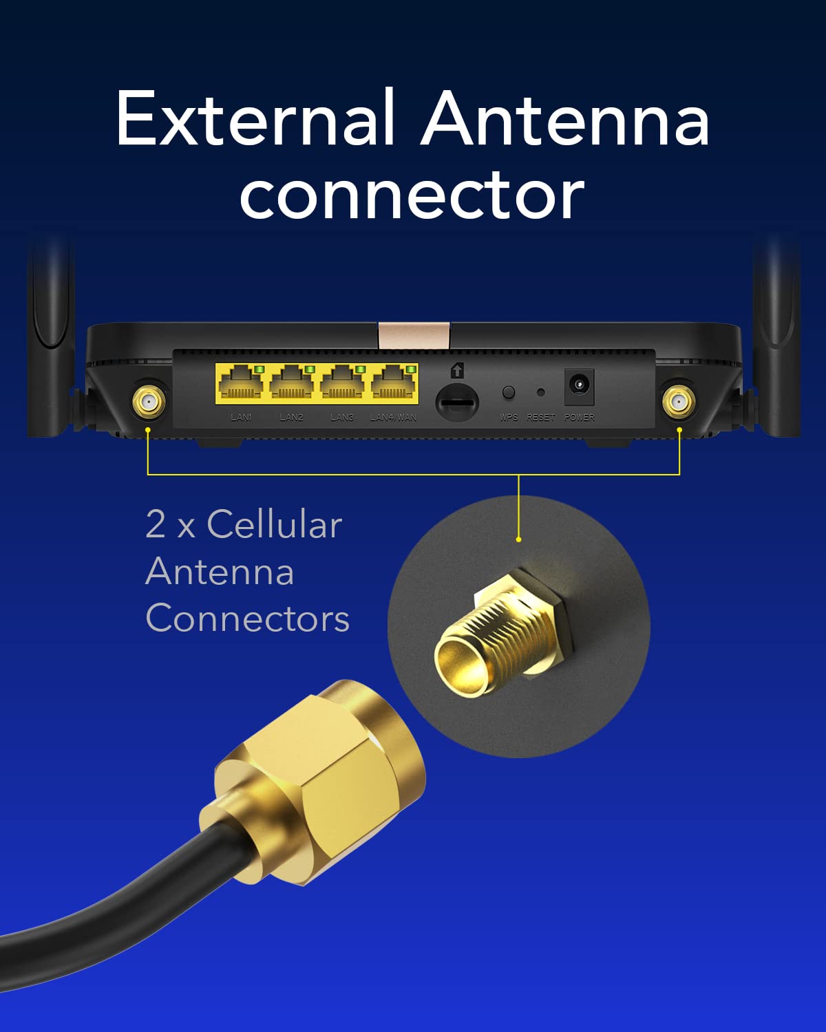 Cudy New AC1200 Unlocked 4G LTE Modem Router with SIM Card Slot, 1200Mbps Mesh WiFi, EC25-AFX Qualcomm Chipset, Detachable Cellular Antennas, DDNS, VPN, LT500D
