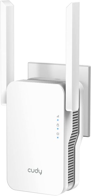 Cudy New AX1800 Mesh WiFi 6 Extender Internet Booster, WiFi 6 Range Extender Covers up to 2000 sq.ft and 30 Devices, Dual Band Repeater up to 1.8Gbps Speed, AP Mode, Gigabit...