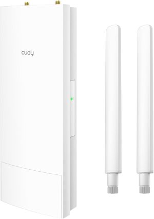 Cudy Outdoor AX3000 High Power WiFi 6 Access Point, IP65 Weather Proof, External High Power FEMs, Gigabit RJ45 Ports, Support 802.3at or 48~57V Passive PoE, Lightning...