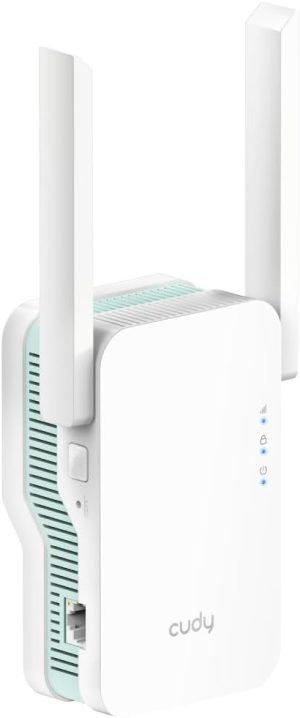 Cudy RE1500 AX1500 WiFi 6 Range Extender Dual Band 2.4G 5G Wireless Booster with Mesh Support WPS Button 10/100Mbps Ethernet Port Works with Any Router