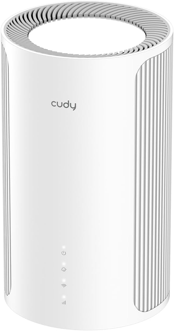 Cudy Tri-Band WiFi 7 BE11000 Whole Home Mesh System, 6-Stream 10 Gbps, 4 × 2.5G Ports, MU-MIMO, Multi-VPN, Cudy APP, Smart Internal Antennas, M11000 1-Pack