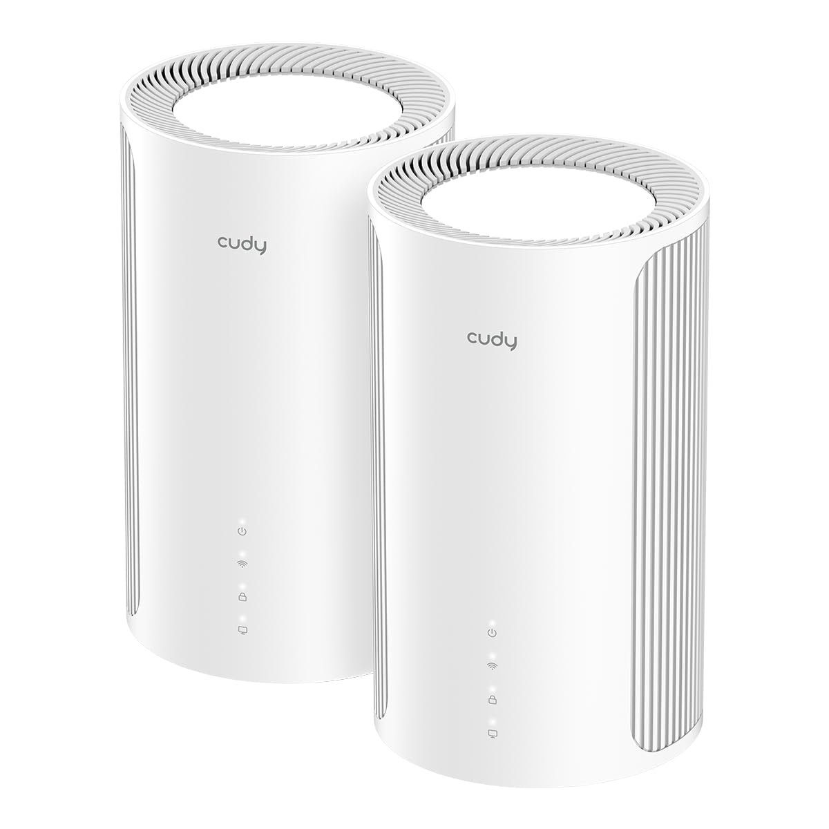 Cudy Tri-Band WiFi 7 BE11000 Whole Home Mesh System, 6-Stream 10 Gbps, 4 × 2.5G Ports, MU-MIMO, Multi-VPN, Cudy APP, Smart Internal Antennas, M11000 2-Pack