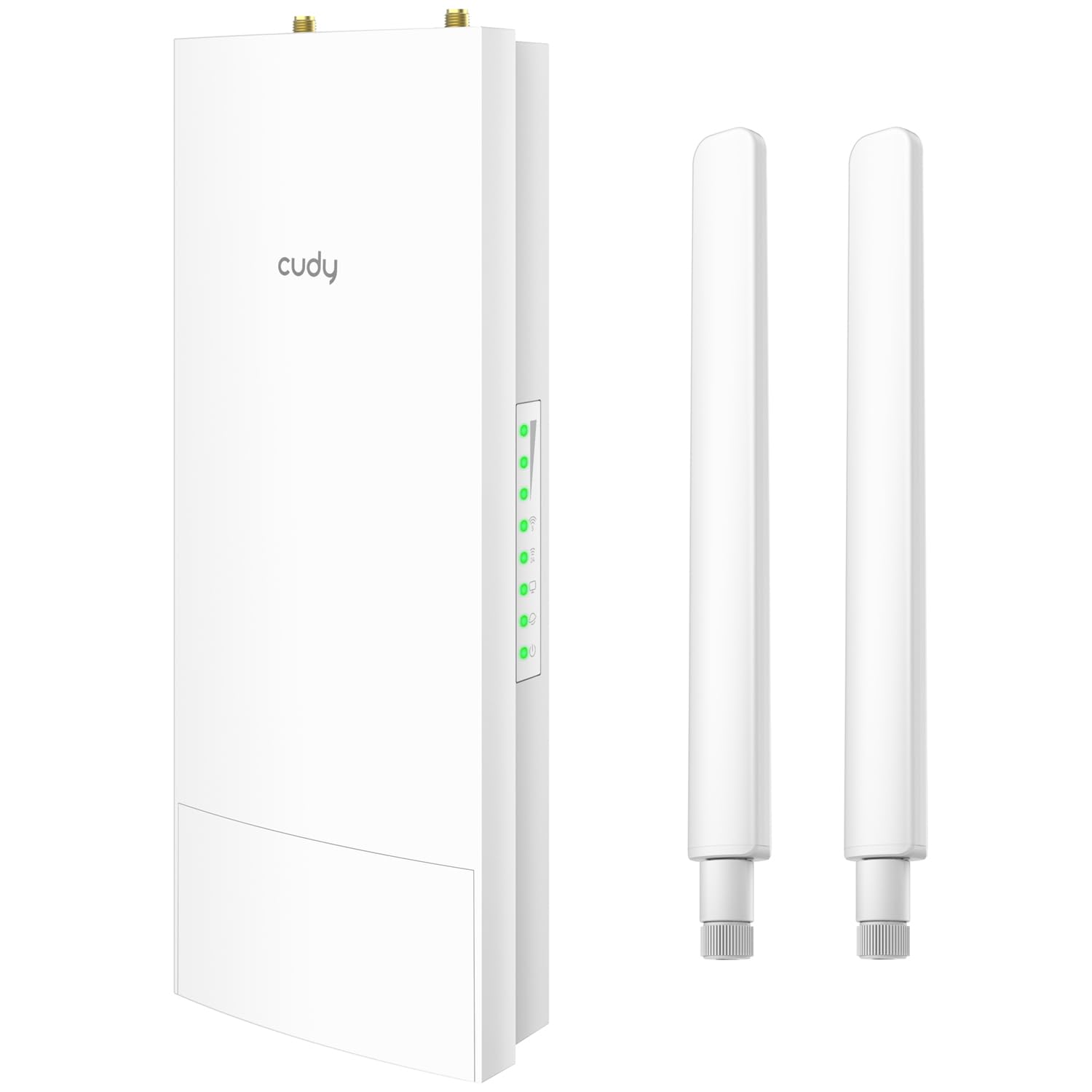 Cudy Unlocked Outdoor 4G LTE Cat 4 Modem Router with SIM Card Slot, AC1200 WiFi, EC25, IP65, Detachable Antennas, Passive PoE Adapter Included, Pole or Wall mounting, DDNS, VPN,...