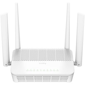 Cudy WR3000S AX3000 Dual Band WiFi 6 Mesh Router, 5 Gigabit Ethernet RJ45 Ports, 4 Antennas, MU-MIMO, OpenVPN, Wireguard, Zerotier, Ipsec VPN, Cloud APP