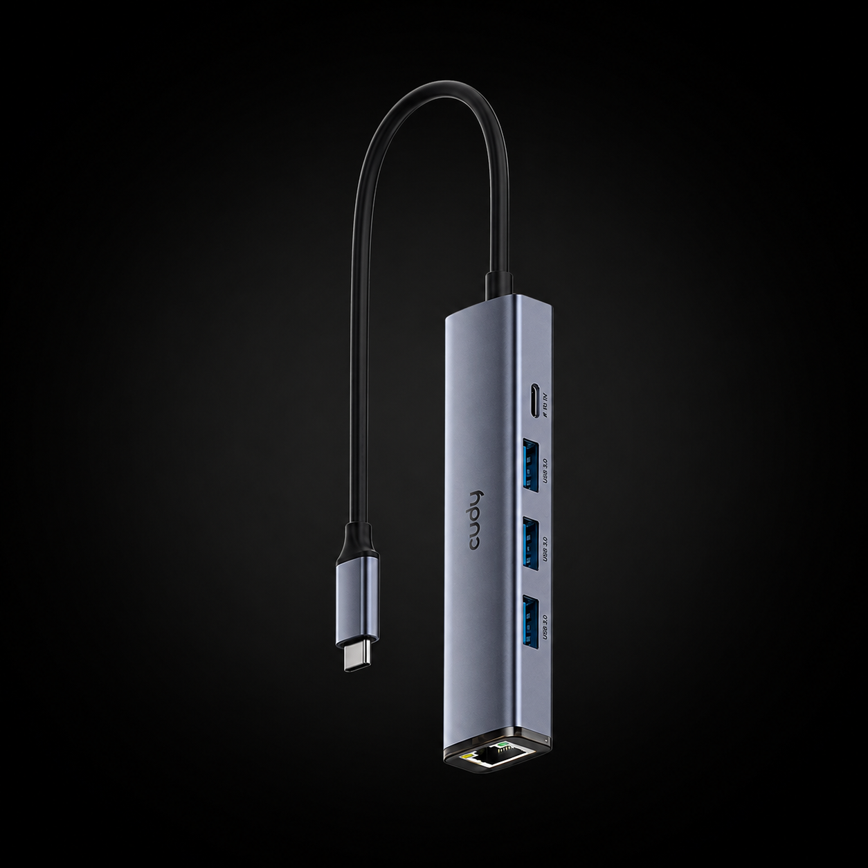5-In-1 USB-C Hub with Gigabit Ethernet Port