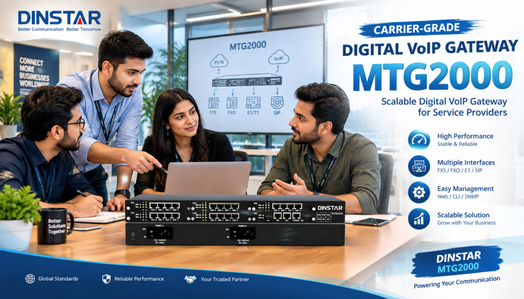 Dinstar MTG2000 Digital VoIP Gateway
